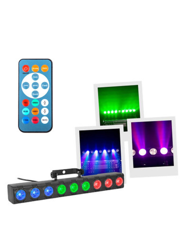Boomtone DJ - ColorBar 9x3W RGB  - Terre de Son