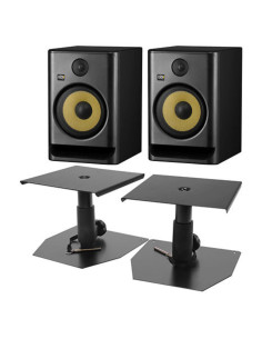 Krk - Pack Rokit RP8 G5 (la paire) + Supports bas - Terre de Son