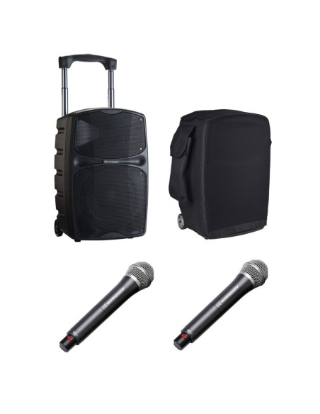 Audiophony -  Pack RACER120 Evo + 2 micros UHF main + 2 récepteurs + housse