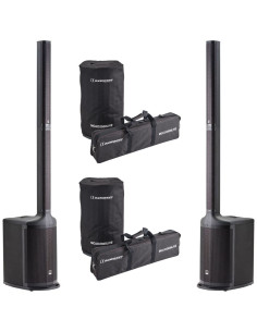 Audiophony - Pack 2x MOJO2000LIVE avec Housses de Protection