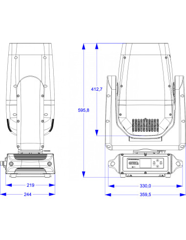 Pack 2X BTI-BLIZZARD BSW1 + Flight Case