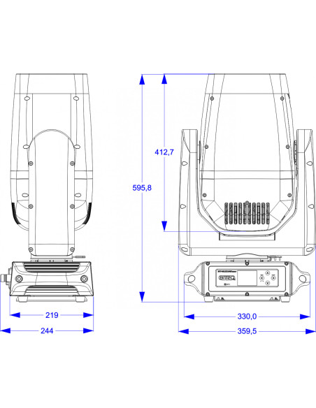 Pack 2X BTI-BLIZZARD BSW1 + Flight Case