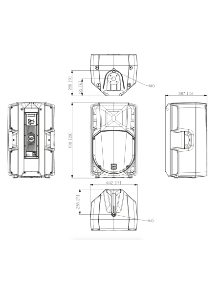 Pack 2X ART 715-A MK5 + 2 CVR Art 715/725