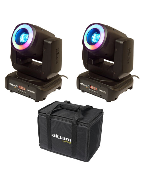 Algam Lighting - Pack 2X MSR60 + 1 Housse Offerte - Terre de Son
