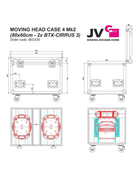 JV Case - MOVING HEAD CASE 4 Mk2 - Terre de Son