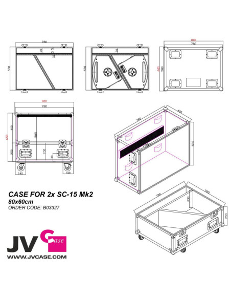 JV Case - CASE FOR 2x SC-15 Mk2 - Terre de Son