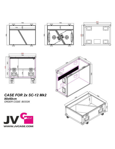 JV Case - CASE FOR 2x SC-12 Mk2 - Terre de Son