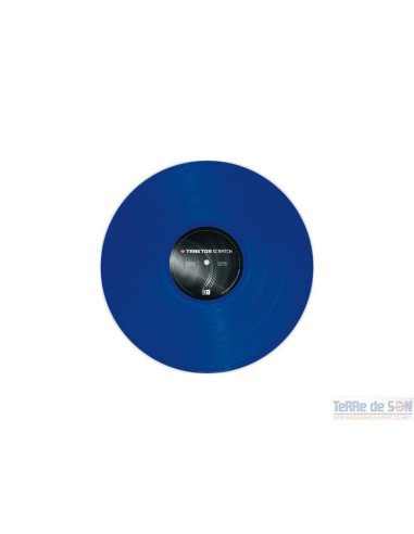 Traktor Scratch Vinyle Bleu MKII