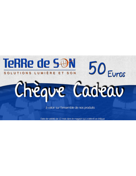 Chèque KDO 50€