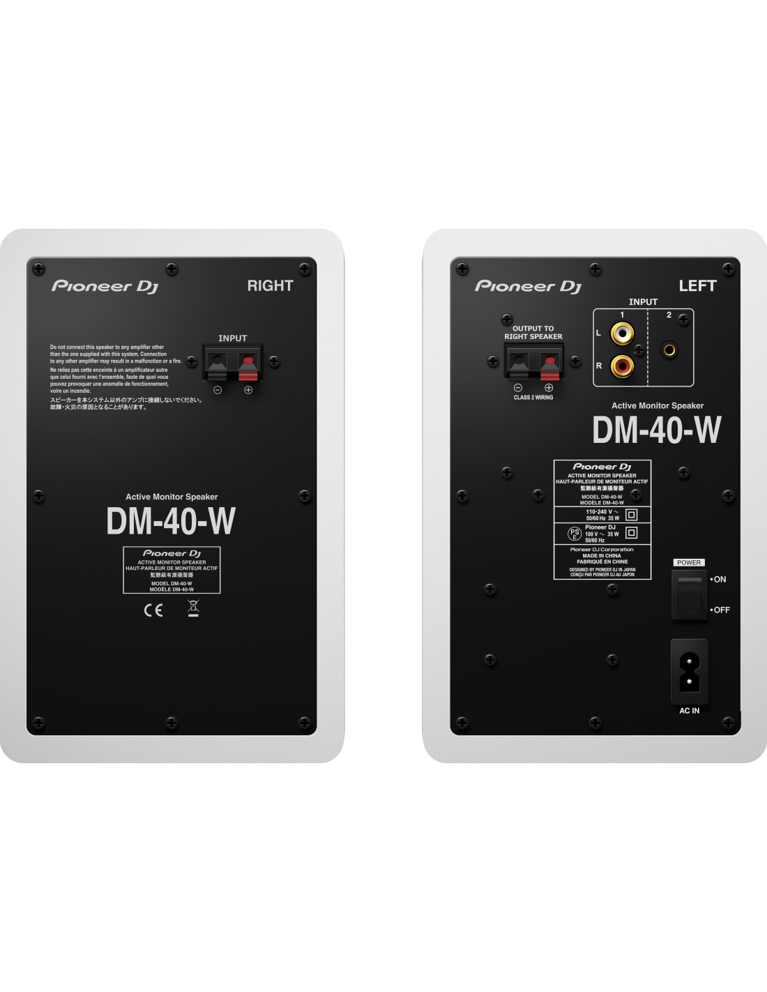 Pioneer Dj DM-40 W - Enceintes studio actives