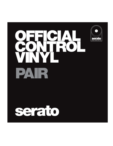 BLACK 7P VINYL CONTROL TONE NOIR (La paire)