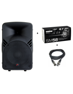 PACK CHANT PPA122 + SM58 + CÂBLE