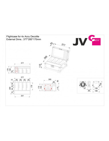 CASE FOR 4XACCU DECOLITE