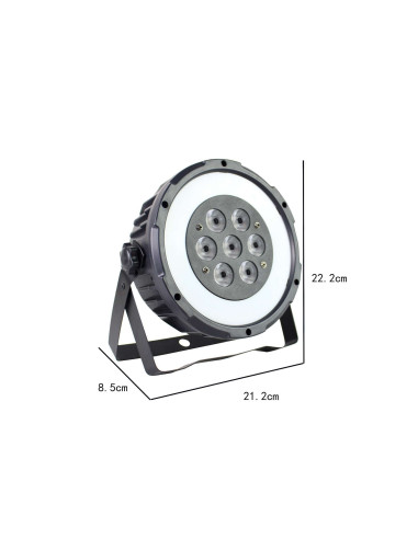 Par Slim 7x10W Quad Ring