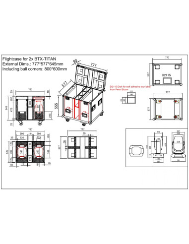 CASE FOR 2X BTX TITAN