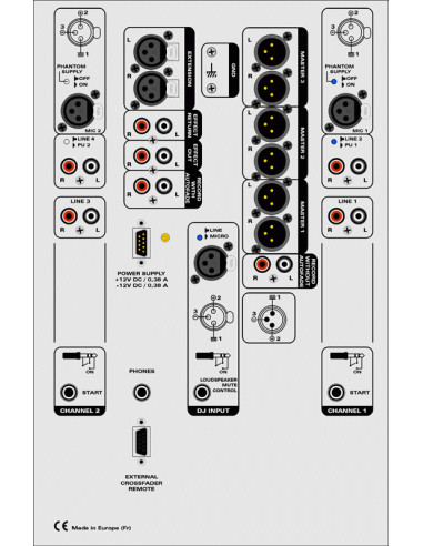 Amix RMC35 P - Mixage DJ 2/3 Voies