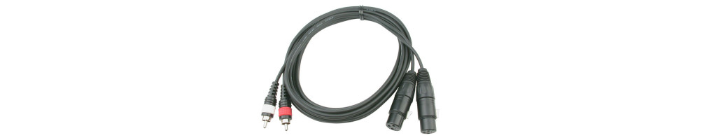 Cordons 2 XLR / RCA