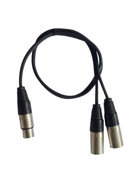 Cordons 1 XLR Femelle 2 XLR Mâle