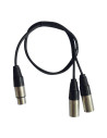Cordons 1 XLR Femelle 2 XLR Mâle