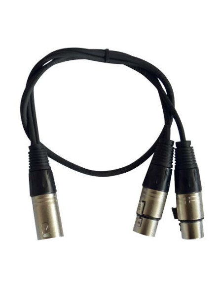 Cordons 1 XLR Mâle 2 XLR Femelle