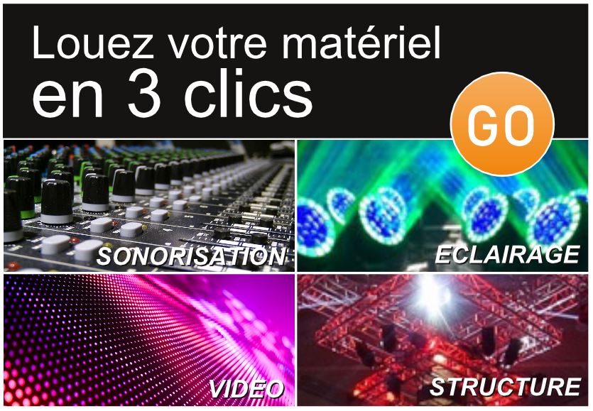 Louez votre matériel en 3 clics